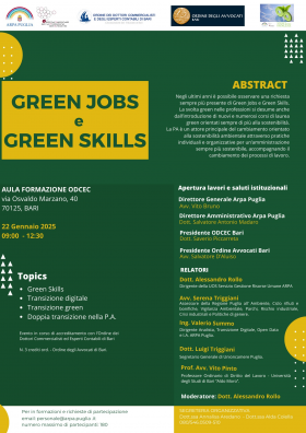 evevnto formativo Green Jobs